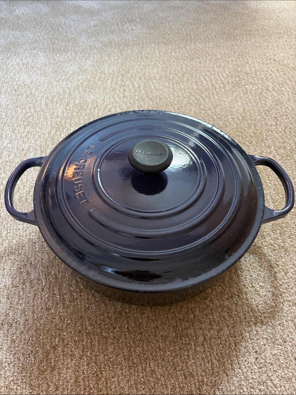 RARE Aubergine Le Creuset 9 Qt Dutch Oven